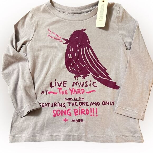 2t nwt Gymboree songbird long sleeve T-shirt - Picture 1 of 1